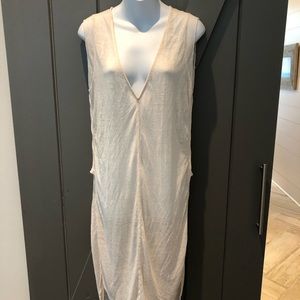 Cream tunic with side slit Free People